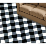 Ultra Soft Area Rug, Non Slip, Stain Resistant, Washable Area Rugs for Living Room, Bedroom, Modern Black White Fuzzy Nursery Rug(Black)