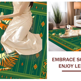 Artistic Geometric Tiger Motif(Green)