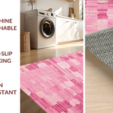 Ultra Soft Area Rug, Non Slip, Stain Resistant, Washable Area Rugs for Living Room, Bedroom, Urtlmaji Bow Accent Rug, Elegant Pink Bows Carpet, Sweet Bows Decor(Pink)