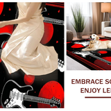 Edgy Abstract Guitar Composition(Black)