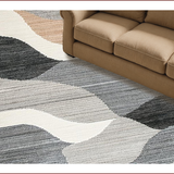 Ultra Soft Area Rug, Non Slip, Stain Resistant, Washable Area Rugs for Living Room, Bedroom, Contemporary Soft Tiled Pattern(Gray)