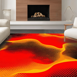 Fiery Abstract Lava Aesthetic(Red)