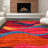 Charming Colorblock Retro Style(Red)