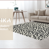 Ultra Soft Area Rug, Non Slip, Stain Resistant, Washable Area Rugs for Living Room, Bedroom, Modern Animal Design Stain-Resistant Narrow Carpet(Beige)