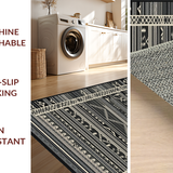 Contemporary Striped Ethnic Accent(Black)