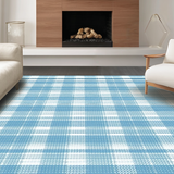 Chic Pastel Gingham Aesthetic(Blue)