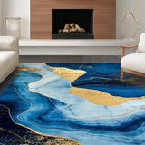 Modern Artistic Swirl Design(Blue)