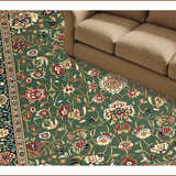 Ultra Soft Area Rug, Non Slip, Stain Resistant, Washable Area Rugs for Living Room, Bedroom, Elegant Transitional Tiled Design(Green)