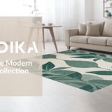 Elegant Sage Abstract Motif(Green)