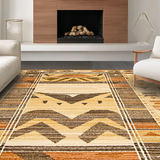 Ultra Soft Area Rug, Non Slip, Stain Resistant, Washable Area Rugs for Living Room, Bedroom, Energetic Wild Animal Patterns(Beige)