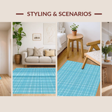 Elegant Reversible Textile Design(Blue)