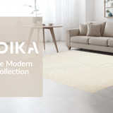 Ultra Soft Area Rug, Non Slip, Stain Resistant, Washable Area Rugs for Living Room, Bedroom, Inviting Warm Tones Knitted Design(Beige)