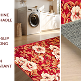 Chic Vibrant Botanical Motif(Red)