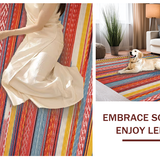 Ultra Soft Area Rug, Non Slip, Stain Resistant, Washable Area Rugs for Living Room, Bedroom, Whimsical Multihued Pattern Arrangement(Red)