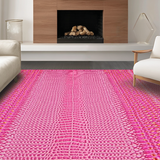 Ultra Soft Area Rug, Non Slip, Stain Resistant, Washable Area Rugs for Living Room, Bedroom, Unique Artistic Animal Representation(Pink)