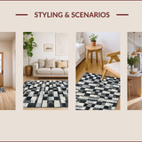 Elegant Graphic Lattice Arrangement(Black)
