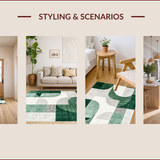 Ultra Soft Area Rug, Non Slip, Stain Resistant, Washable Area Rugs for Living Room, Bedroom, Soft Artistic Dining Room Non-Slip Area Carpet(Gray)
