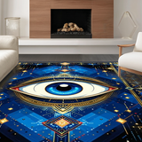 Blue Tones Welcome Mat(Blue)