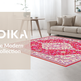 Contemporary Geometric Motif Fusion(Red)