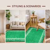 Elegant Green Geometric Composition(Green)