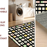 Ultra Soft Area Rug, Non Slip, Stain Resistant, Washable Area Rugs for Living Room, Bedroom, Quirky Modern Abstract Pattern(Beige)