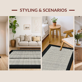 Elegant Natural Fiber Weave(Gray)