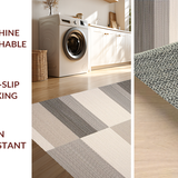 Ultra Soft Area Rug, Non Slip, Stain Resistant, Washable Area Rugs for Living Room, Bedroom, Dynamic Cozy Color Block Arrangement(Beige)