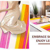 Delightful Textured Rainbow Style(Pink)