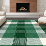 Fresh Green White Plaid Elegance(Green)