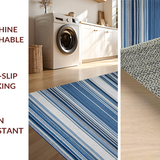 Contemporary Striped Vintage Fusion(Blue)