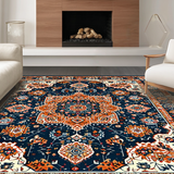 Distressed Vintage Medallion Aesthetic(Blue)