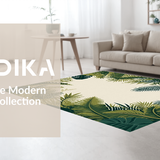 Ultra Soft Area Rug, Non Slip, Stain Resistant, Washable Area Rugs for Living Room, Bedroom, Playful Jungle Animal Motif(Beige)