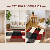 Chic Rustic Monochrome Checker Design(Beige)