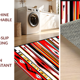 Luxurious Warm Tones Striped Fabric(Red)
