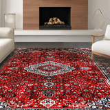 Elegant Transitional Floral Motif(Red)