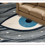 Ultra Soft Area Rug, Non Slip, Stain Resistant, Washable Area Rugs for Living Room, Bedroom, Chic Rustic Textured Tassel Design(Gray)