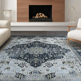 Artistic Retro Symmetrical Elements(Blue)