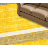 Ultra Soft Area Rug, Non Slip, Stain Resistant, Washable Area Rugs for Living Room, Bedroom, Modern Abstract Tiled Arrangement(Yellow)