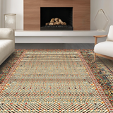 Ultra Soft Area Rug, Non Slip, Stain Resistant, Washable Area Rugs for Living Room, Bedroom, Chic Neutral Cowhide Visual Appeal(Beige)