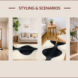 Ultra Soft Area Rug, Non Slip, Stain Resistant, Washable Area Rugs for Living Room, Bedroom, Modern Boho Entryway Pet-Friendly Geometric Area Rug(Beige)