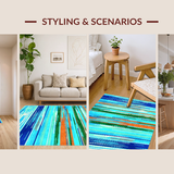 Chic Playful Striped Design(Blue)