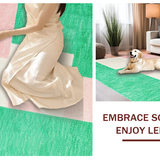 Ultra Soft Area Rug, Non Slip, Stain Resistant, Washable Area Rugs for Living Room, Bedroom, Modern Brightly Colored Wonderland(Green)