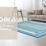 Elegant Geometric Blue Composition(Blue)