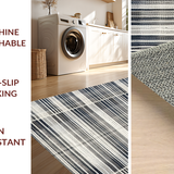 Chic Monochrome Striped Reversible Design(Black)