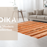 Ultra Soft Area Rug, Non Slip, Stain Resistant, Washable Area Rugs for Living Room, Bedroom, Vibrant Rustic Shag Appeal(Orange)