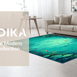 Ultra Soft Area Rug, Non Slip, Stain Resistant, Washable Area Rugs for Living Room, Bedroom, Serene Nature-Inspired Playroom Delight(Green)