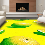 Ultra Soft Area Rug, Non Slip, Stain Resistant, Washable Area Rugs for Living Room, Bedroom, Fun Shaped Decorative Bath Accent(Yellow)