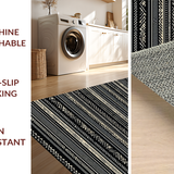 Elegant Tribal Geometric Tapestry(Beige)