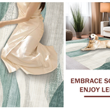 Chic Cream and Green Fluid Motif(Gray)