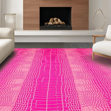Ultra Soft Area Rug, Non Slip, Stain Resistant, Washable Area Rugs for Living Room, Bedroom, Chic Lighthearted Animal Print(Pink)